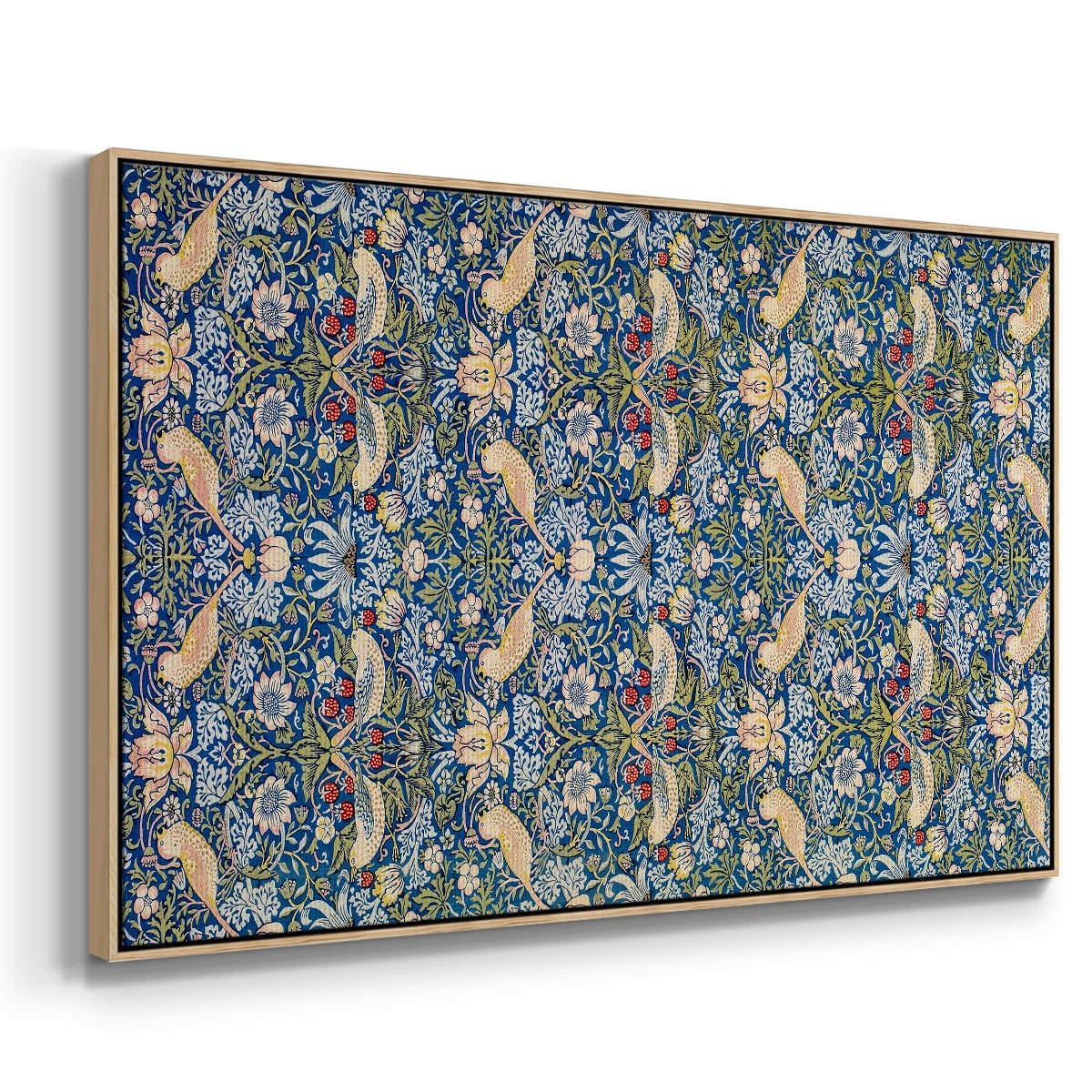 Vintage Abstract Print-XXI Framed in Natural Wood Wood Gallery Wrapped Canvas 27 in. x 41 in.