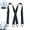 Black, variant on 4‑Clip Adjustable Suspenders for Men – Heavy Duty Elastic Work Braces, Comfortable Trouser Straps for All‑Day Wear