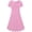 Pink, variant on Sakmal Midi Sundresses for Women 2025 Plus Size Ruffle Black Dress Short Sleeve Dresses