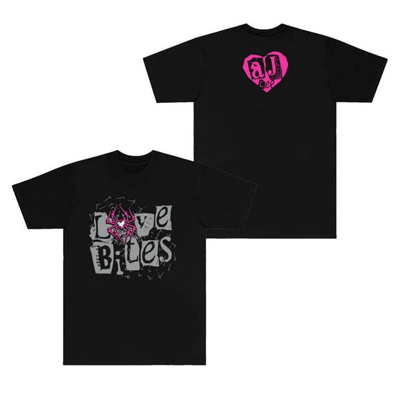 AJ Lee Love Bites T-Shirts HipHop Streetwear Tops Women Men Crewneck Short Sleeve Tee