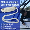 thumbnail image 3 of Dock Lines Boat Ropes for Docking 1/2" Line Braided Mooring Marine Rope 25FT Nylon Rope Boat Dock Lines for Docking Boat Lines Boating Rope Braided White 2 Pk, 3 of 7