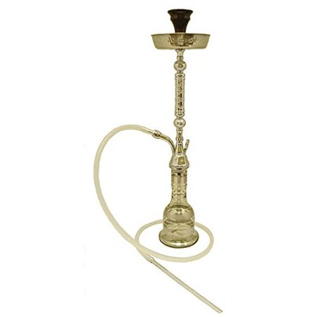 VAPOR HOOKAHS TRINITY 30” COMPLETE HOOKAH SET: Portable Hookahs with single hose capability only. This shisha pipe has a clear bell shaped glass vase; they are traditional style narguile