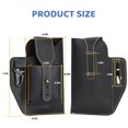 thumbnail image 3 of Deago Mens Leather Cell Phone Holster Case with Belt Loop Pouch Retro Waist Bag for iPhone 13, 13 Pro, iPhone 12 Pro 11 XR Samsung Galaxy (Red Brown), 3 of 10