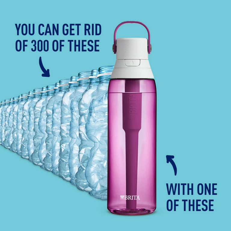 Brita Premium 26 oz Orchid BPA Free Filtered Water Bottle