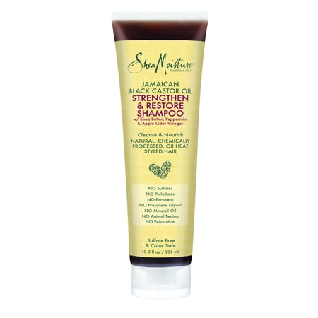SheaMoisture Jamaican Black Castor Oil Strengthen & Restore Shampoo, 10.3