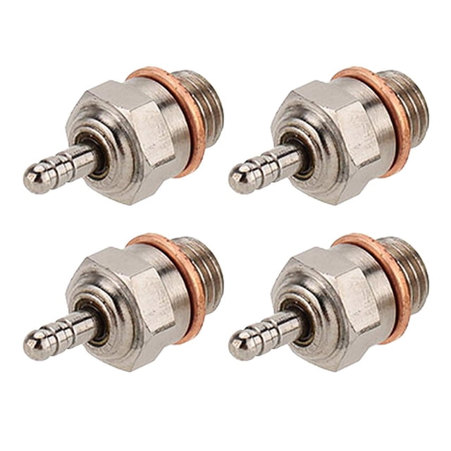 Bujía Incandescente N. degree 4 de material acero 70117 N4 de 4 Piezas para Accesorios de Barco HSP RC