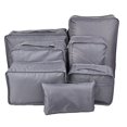 thumbnail image 2 of Vercord 7 Set Travel Packing Organizers Cubes Luggage Suitcase Organizer Bags Clothes Underwear Cube Shoe Pouch Pack Grey, 2 of 5