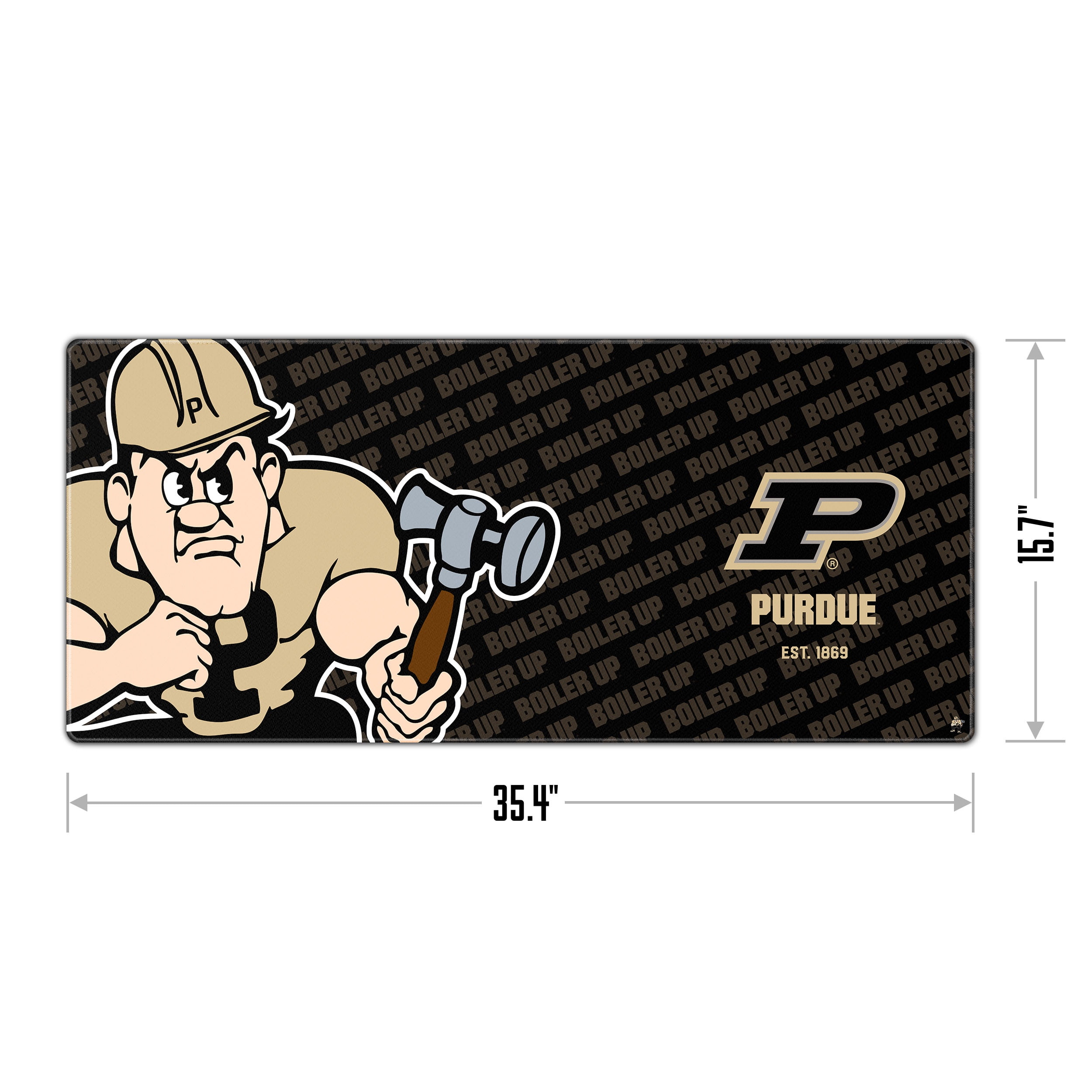 YouTheFan NCAA Purdue Boilermakers Logo Series Desk Pad
