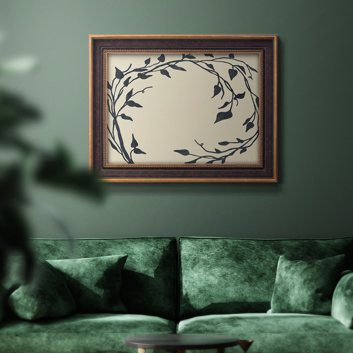 Tendril Swirl II Premium Framed Canvas- Ready to Hang