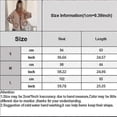 thumbnail image 5 of Women's Plaid Lace Up Bow Shirts Heart Pockets Long Puff Sleeve V-neck Blouses, 5 of 5