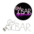 thumbnail image 4 of Letrero de Barra LED, Luz de , USB/barra de Batería, de Publicidad Iluminadas, Letrero de Pantalla Eléctrica para Decoración de Púrpura Colco bar lámpara de neón, 4 of 8