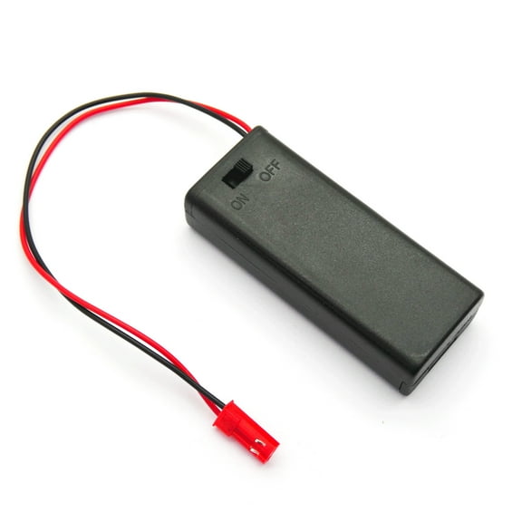2xAAA Battery Holder Box with Power Switch (JST Plug)