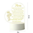 thumbnail image 3 of 2023 Summer Savings! WJSXC Home and Kitchen Clearance, Mother's Day Gift-LED Acrylic 3D Mother's Day Greeting Gift Light, Acrylic Greeting Mother's Day Gift Atmosphere Light (White Warm Light) P, 3 of 6