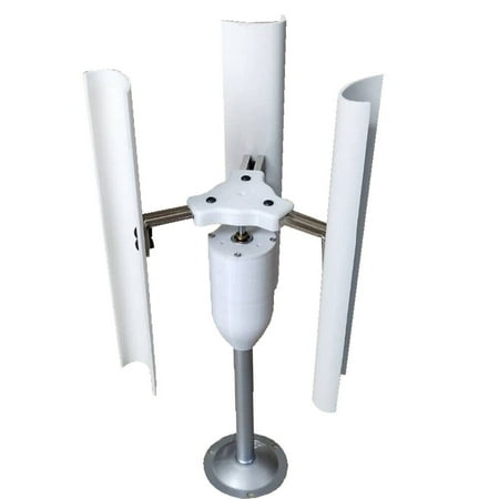 

Oukaning DIY Vertical Axis Wind Turbine Model Wind-Turbine Generator Three-phase Permanent Magnet Generator for Home Garden 30W