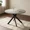 Gray table, variant on 43.5 Inch Round Dining Table Set For 4, 5-Piece Wooden Table with Metal Leg Dining Chairs, Mid Century Modern Small Coffee Set For Dining Room Kitchen Apartment