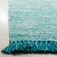thumbnail image 2 of SAFAVIEH Montauk Justin Solid Braided Cotton Runner Rug, Turquoise, 2'3" x 7', 2 of 5