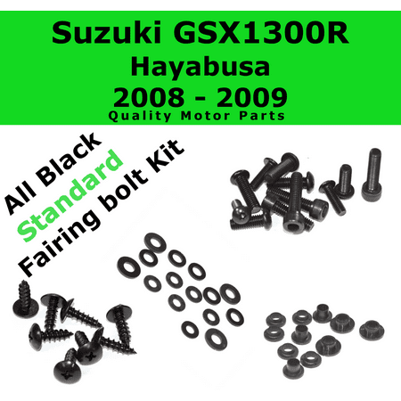 bolts hayabusa fairing suzuki for GSX1300R Black 2008 Bolt Fairing Suzuki Kit Hayabusa