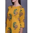 thumbnail image 5 of Bimba Printed Long Kurti Dress Straight Tunic 3/4 Sleeve Dresses For Women Top, 5 of 6