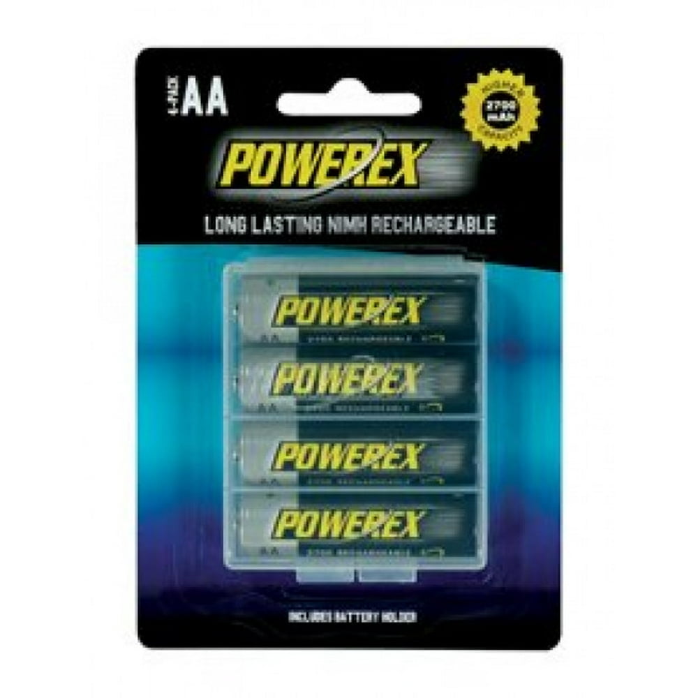 Powerex MHRAA4 Powerex AA 2700mAh 4Pack Rechargeable Batteries