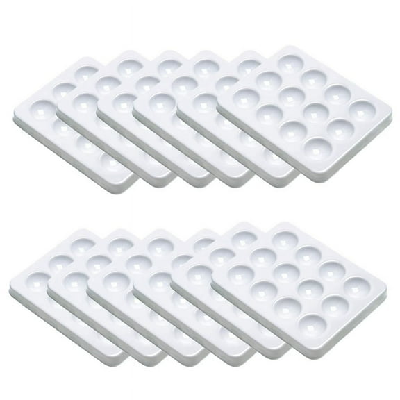 12 Pack Spot Plates - Reaction Plate-12 ,Polypropylene