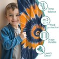 thumbnail image 3 of Blackout Kids Curtains,Orange Blue Tie Dye Mandala Pattern Childrens Insulated Curtains Set Of 2,Bedroom Essentials,Toddler Room Decor 42"x84", 3 of 5