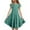 D77/Green, variant on Afdoent Girls Dress Kids Summer Dresses Double Layer Flutter Sleeve Flowy A Line Dress Casual Beach 8-9 Years
