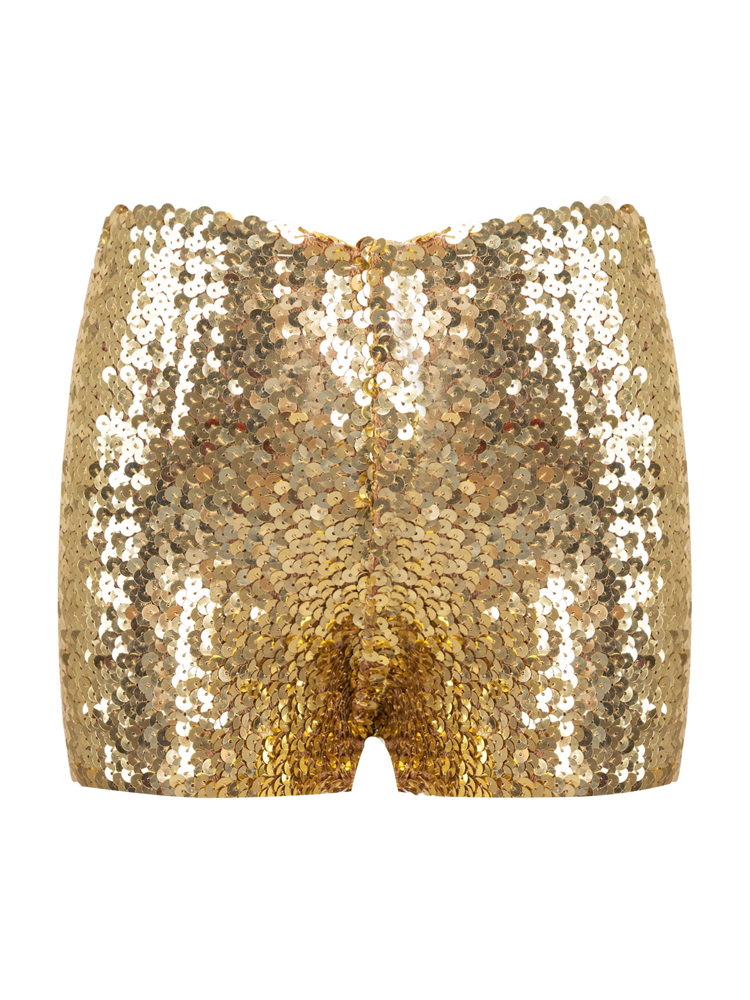 YIZYIF Girls All Sequins Dance Booty Shorts Youth Jazz Hip Hop