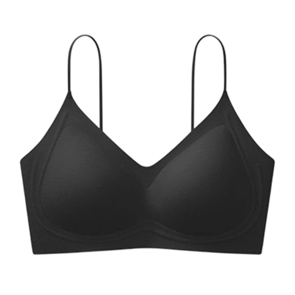 ATOYSOY Women's Wireless Push Up Bra Breathable Ribbed Fabric Everyday Bra Gentle Wearing for Casual Wear Travel and Yoga