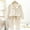 E-269Beige, variant on FAOWME Big Girls Boys Pajama Outfits Two Piece Long Sleeved Lapel Solid Color Pocket Buttons Top And Pants Comfortable Soft Loungewear Sets For Casual Daily Wear Beige 3-4 Years