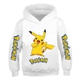 thumbnail image 3 of Sudaderas con capucha de Pokémon Pikachu para niños y niñas, abrigos finos de Pikachu, figura de Anime de dibujos animados, primavera y otoño, 3 of 4