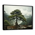 thumbnail image 2 of Designart "Tree Pines II" Landscape Trees Floater Framed Canvas Art Print, 2 of 7