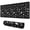 Black Gothic Skull, variant on Long Mouse Pads for Desk,Black Gothic Skull Spider Pattern Desk Mats on Top Of Desks, Desk Mouse Pad Extra Large with 3mm Non-Slip Base and Stitched Edge for Gaming,Office,Work,Home 31.5"x11.8"