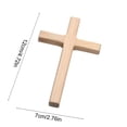 thumbnail image 3 of Cadancy Easter Cross Wooden Decoration Tabletop Standing Religious Christian Decor Rustic Farmhouse Home Centerpiece for Shelf Mantel Bookcase Spring Holiday Ornament, 3 of 6