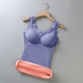thumbnail image 4 of Minnieouse Chaleco térmico, lencería térmica, ropa de invierno, mano de obra fina, accesorios para mujer, ropa femenina, suministros de Prendas para la parte del cuerpo Azul, 4 of 6