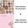 thumbnail image 4 of Flower - Themed Note Pads for Love (3.54×3.54 Inches) 100-Pack with105 Emoticon Stickers, Marking Key Points, Strong Adhesive for All Your Note - Taking Needs, Suitable for Various Surfaces, 4 of 12
