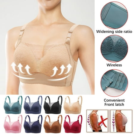 Patlollav Pntutb Womans Plus Size Bras Clearance Ladies Comfortable Push Up Hollow Out Bra Underwear