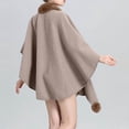 thumbnail image 4 of Pisexur Veste d'Hiver pour Femmes Mode Blouse Décontractée Unie à Capuche Col Rond Cardigan Khaki, Taille Unique, 4 of 4