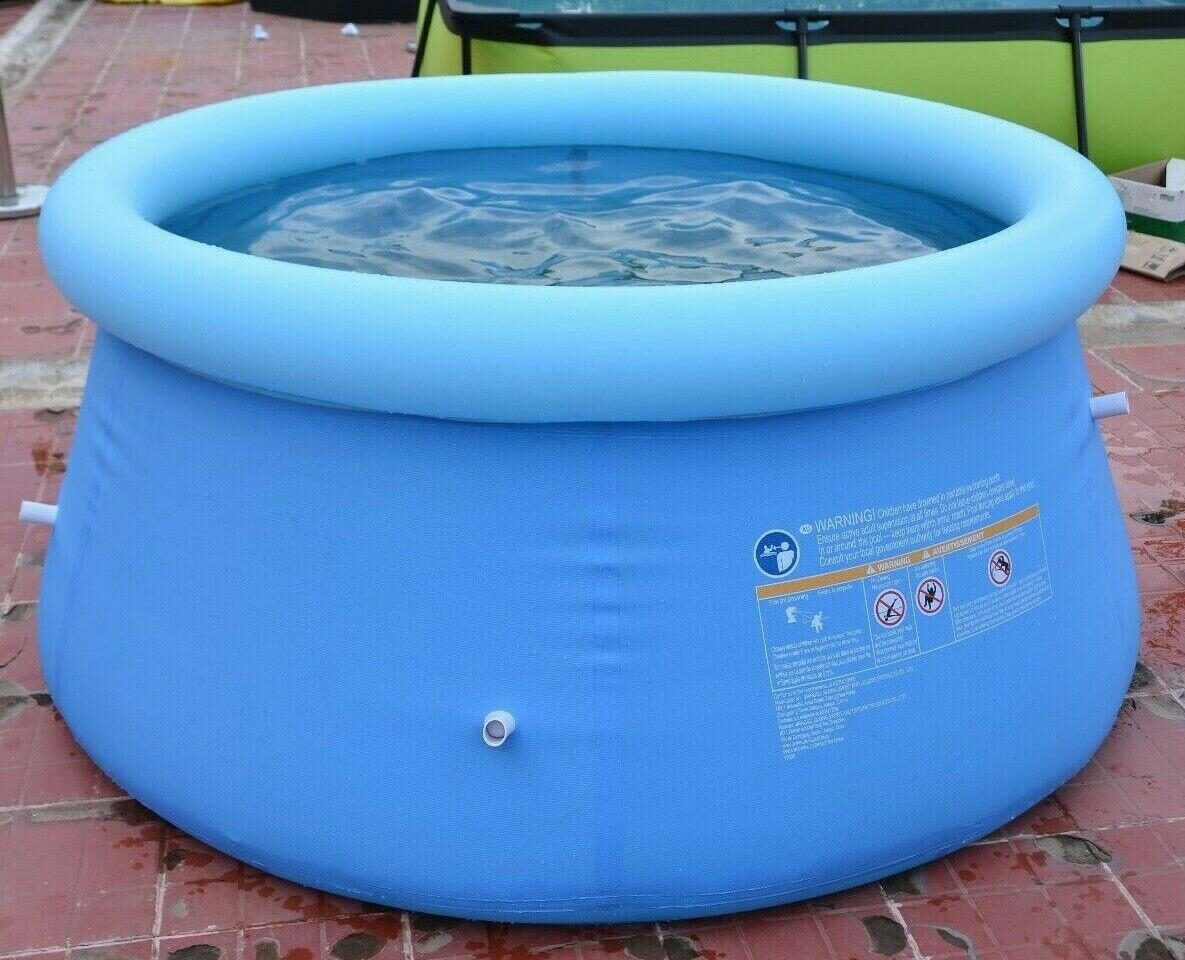 Viecam Inflatable 6' x 29" (6 feet) Portable Swimming Pool | Above Ground for Kids Backyard Garden (6ft x 29in), Round