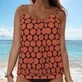 thumbnail image 5 of COMVALUE Women 2026 Tankini Swim Top Only - Tummy Control Swimsuit Bathing Suit Top (Orange, XXL), 5 of 8