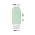 thumbnail image 4 of Unique Bargains 1 Pc Leak Proof Small Strap Silicone Pump Bottle for Travel Gym 90ml 3oz Green, 4 of 6