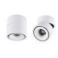 thumbnail image 1 of Hobaca Dia10 H10cm 12w Mini Spotlight Surface Mounted Focus LED Ceiling Spotlight 360° Adjustable Aluminum Lighting Kitchen LED Downlight - White Warm 3000K, 1 of 4