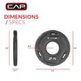 thumbnail image 4 of CAP Barbell, 2.5lb Olympic Grip Plate, Black, 4 of 7