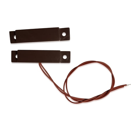 10 pcs Brown Wired Door Contacts Surface Mount NC Security Alarm Door Window Sensors. These Door Contact Position switches (DCS) Work with All Access Control and Burglar Alarm Systems