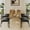 Rustic Brown, variant on 5-Piece Dining Table Set for 4, Rustic Brown Kitchen Table with Roman Column Design & Padded Chairs, Perfect for Small Spaces, Home, Apartments,Rustic Brown
