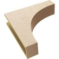 thumbnail image 6 of 6"W x 24"D x 24"H Thin Huntington Rough Cedar Woodgrain TimberThane Corbel, Primed Tan, 6 of 6