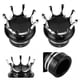 thumbnail image 5 of Tapa Del Eje Delantero Cubierta Del Eje Delantero Cubierta Del Vástago Del Neumático Reemplazo De La Tapa Del Eje Delantero Modificación De La Motocicleta Cubiertas De La Tapa ANGGREK cromo negro, 5 of 8
