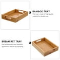 thumbnail image 3 of OFFIGAM Breakfast Tray Bamboo Light Brown 1Set 7.9x5.9x1.6In, 3 of 10