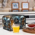 thumbnail image 6 of Fotbe Cute Skeletons Figurines for Two Slice Toaster Cover, Fingerprint Protector, Super Soft Appliance Cover And Dust Cover,Bread Dust Cover & Fingerprint Protection, 6 of 7