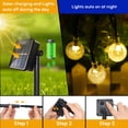 thumbnail image 6 of OriginalSourcing Solar String Lights Outdoor 30 LED 20ft Crystal Globe Lights Waterproof with 8 Lighting Modes for Outdoor Garden Wedding Party Decor, Warm White, 6 of 9