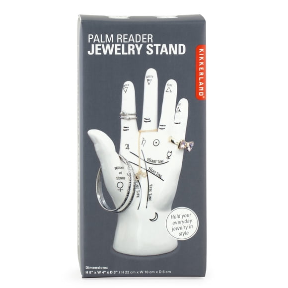 Soporte para joyería Kikkerland JK17 Palm Reader